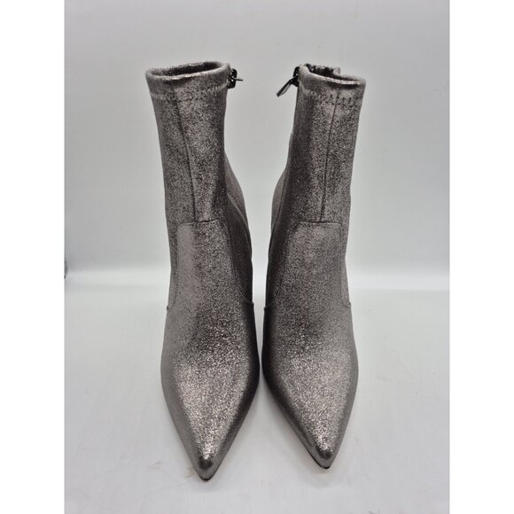Jessica Simpson Women's Boots Ankle Size 7.5 Silver/ Gray Pewter Zip Heeled (506 - Picture 3 of 12